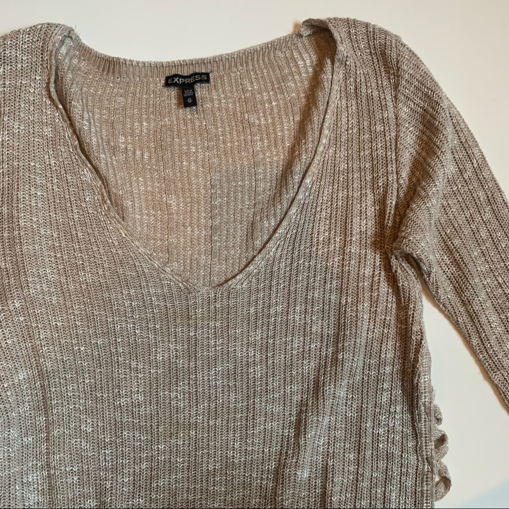 Express Long Sleeve Knit Sweater - Picture 5 of 10